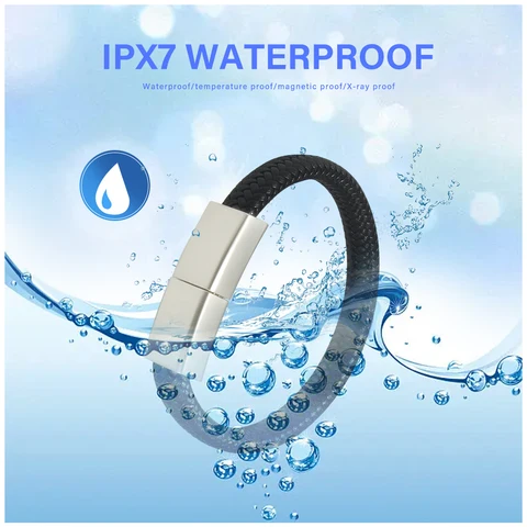 Браслет USB-флеш-накопитель 64 ГБ Черный браслет-ручка 32 ГБ подарки Память 16 ГБ Водонепроницаемое внешнее хранилище 8 ГБ