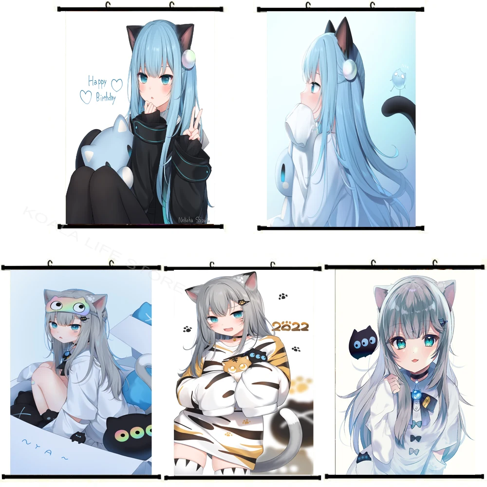 Японские классические аниме комиксные плакаты холст нахонеко картина HD для