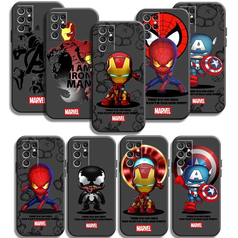 

Marvel Cartoon Spiderman Phone Cases For Samsung Galaxy A31 A32 A51 A71 A52 A72 4G 5G A11 A21S A20 A22 4G Cases Soft TPU