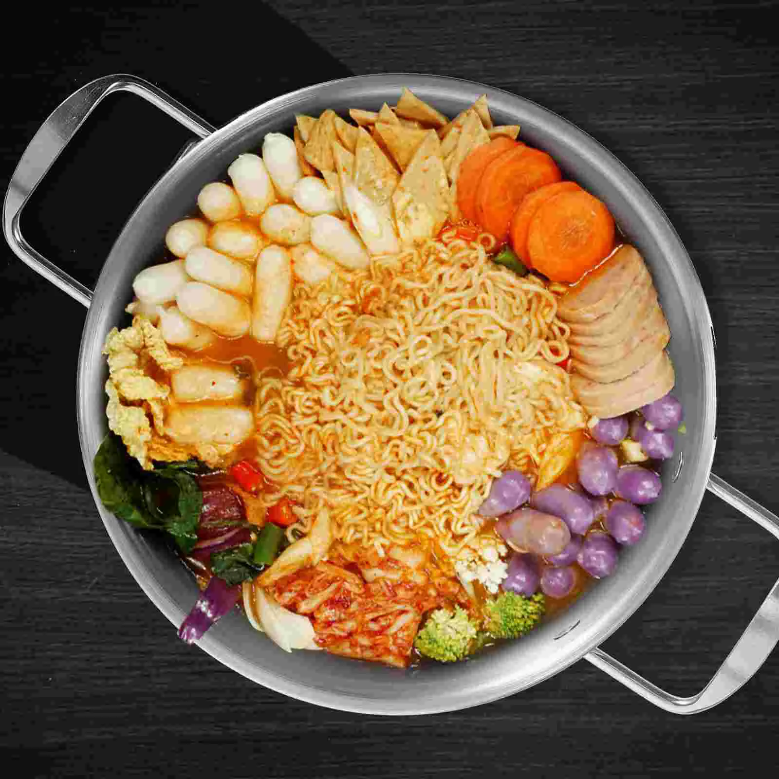 

Корейский горшок, кухонная закуска, суп, рамен, лапша, 201, большие кастрюли из нержавеющей стали среднего размера