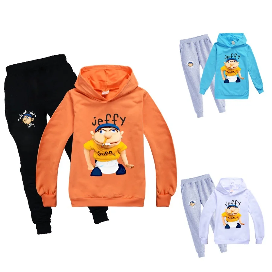 

Fall 2-16Y Tracksuits Cartoon Hoodies Kids Sweatshirt Hooded Pullover Hip Hop Coats Girls Spring Autumn Clothes Boys Streetwear