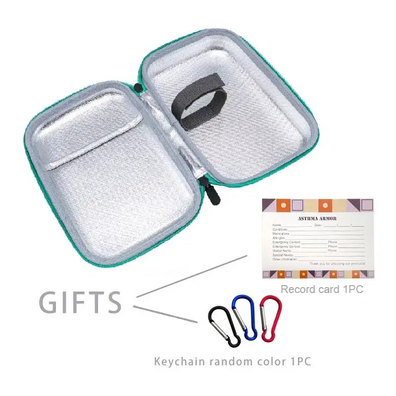 

Canack Fog Storage First Aid Kit Travel PU Bag Outdoor Aerosol Chamber First Aid Medical Kit Portable High Quality