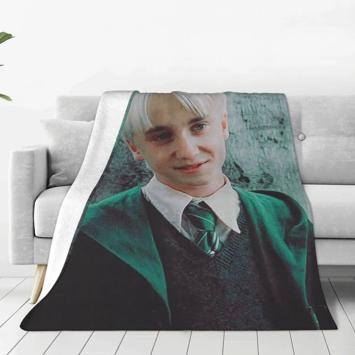 

Draco Malfoy Blankets Sherpa classic movie Fleece Throw Blanket Home Couch Decoration Lightweight Bedsprea
