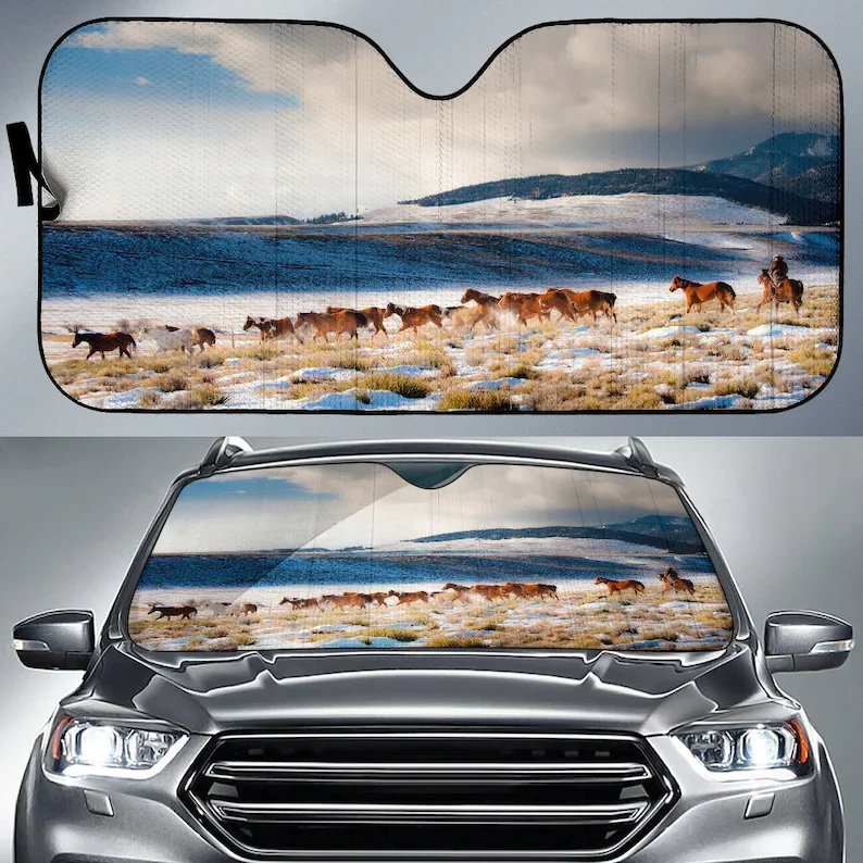 

Heading Home Horse Sunshade for Car WindshieldSTYLE FOR CAR