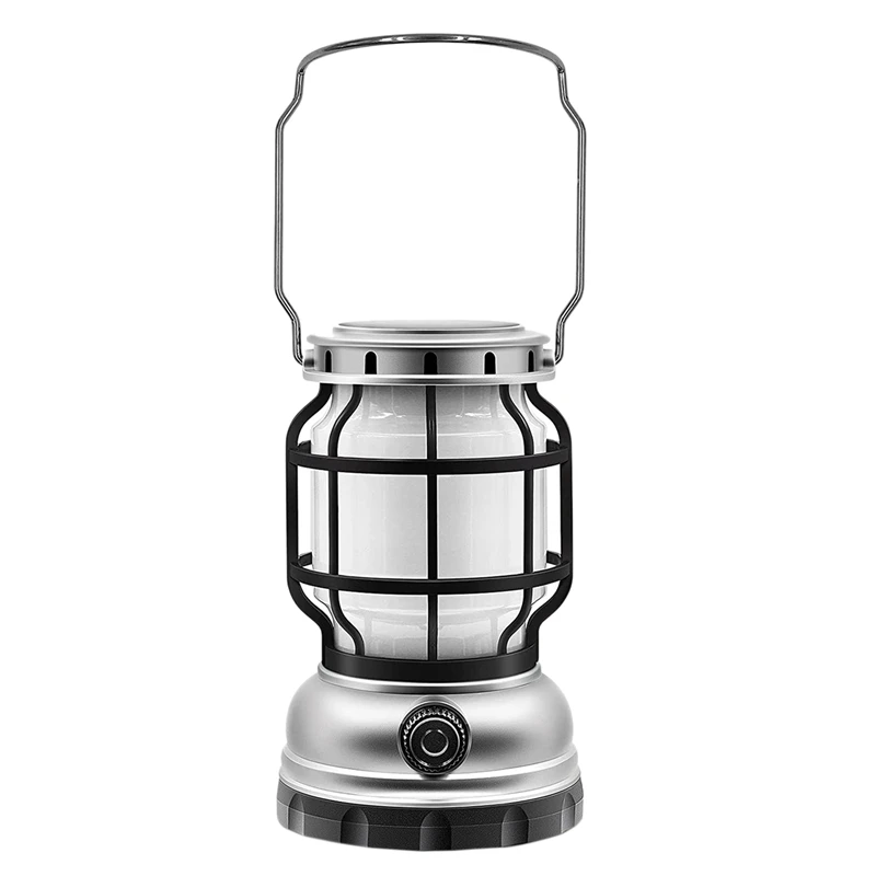 

Camping Solar Lantern Outdoor Waterproof Rechargeable Lantern LED Hanging Lights For Camping Flickering Flame Light