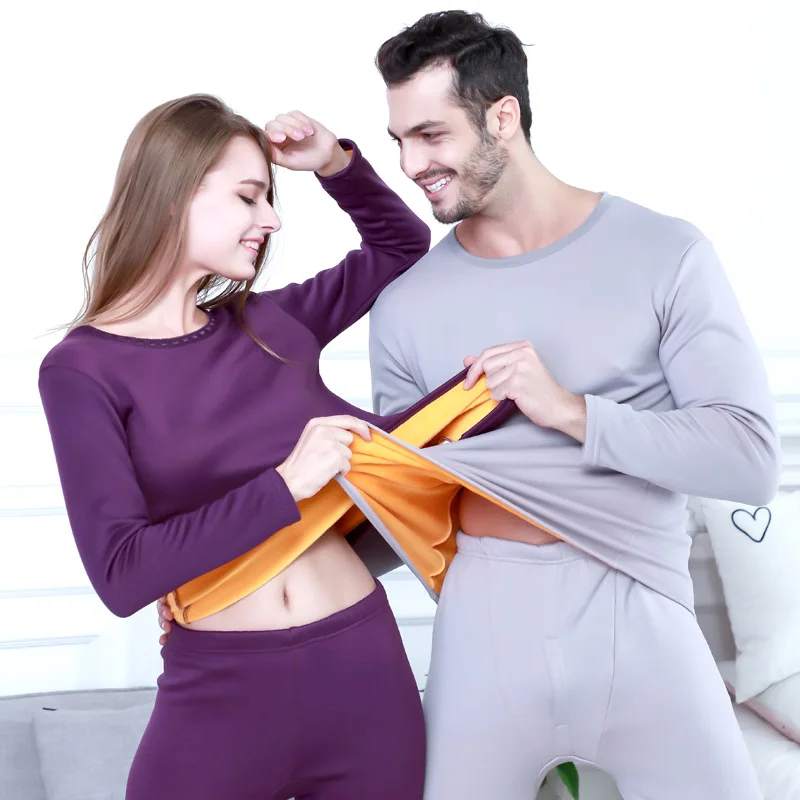 Thermal Underwear for Women Men Long Johns Set Fleece Lined Base Layer Cold Weather Top Bottom Pajamas Set Winter Thermal Shirt