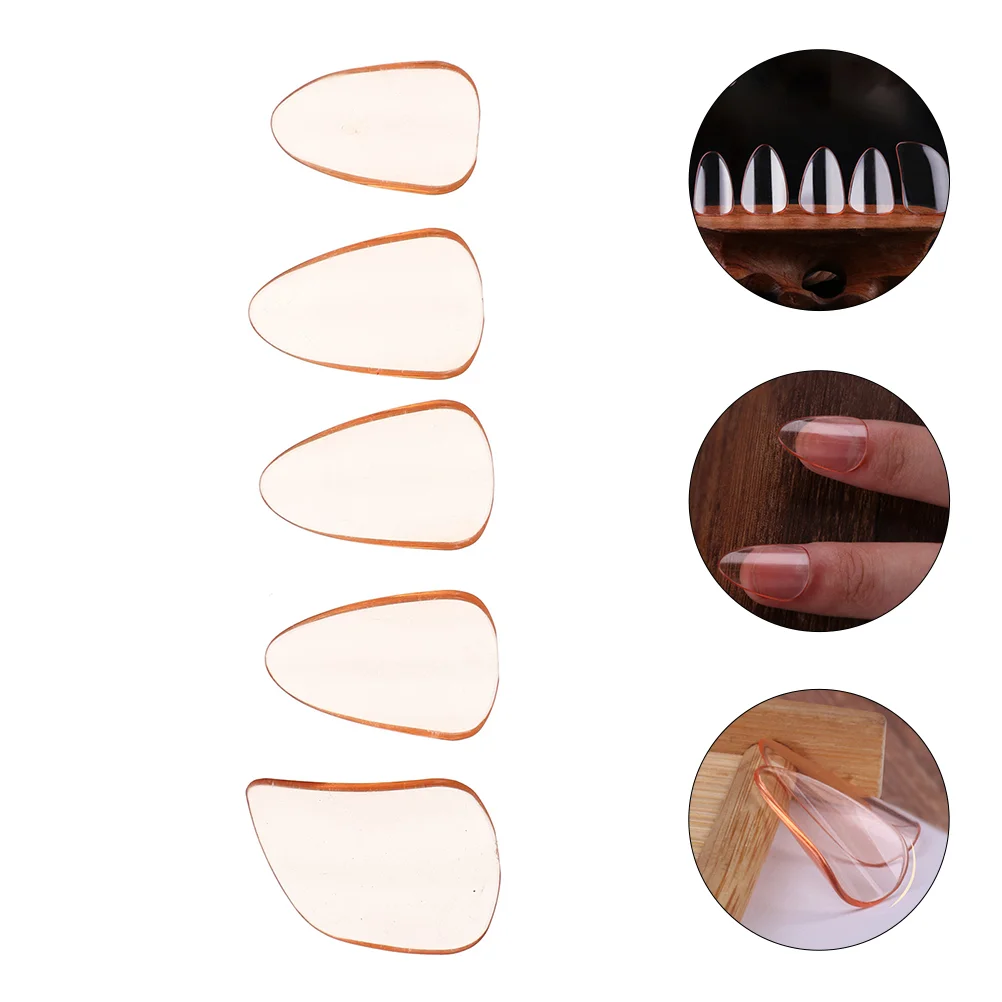 

5 Pcs Guzheng Plectrum Guitar Parts Erhu Finger Picks Guitar Picks Pipa Nails Thumb Finger Nail Protectors Clear Finger Picks