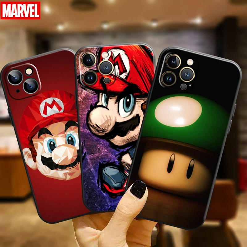 

Cartoon Super Mario Bros For Apple iPhone 11 12 13 Pro Max 12 13 Mini X XR XS Max SE 6 6S 7 8 Plus Phone Case Silicone Cover