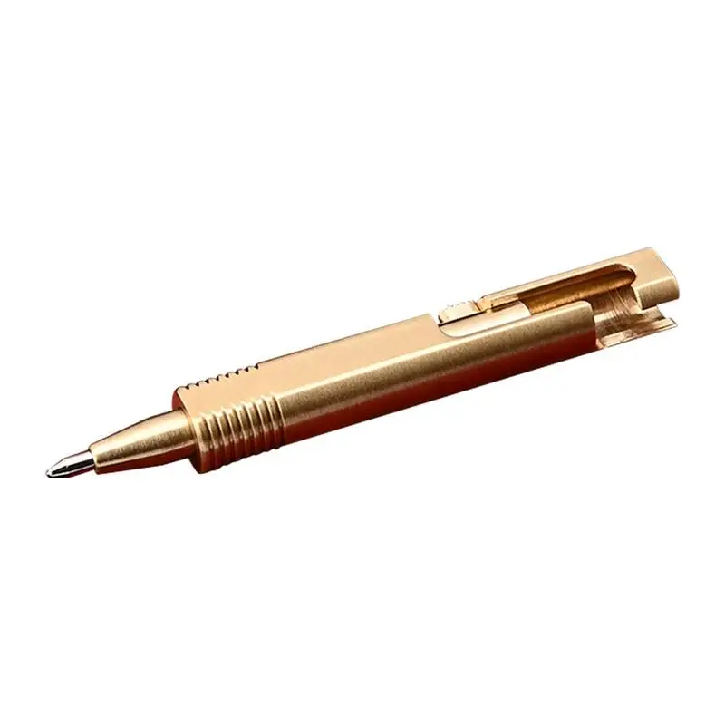 

Mini Metal Pen Ballpoint Pens For Women Men Journal Pens Brass Short Ballpoint Pens For Journaling Brass Writing Tools For Home