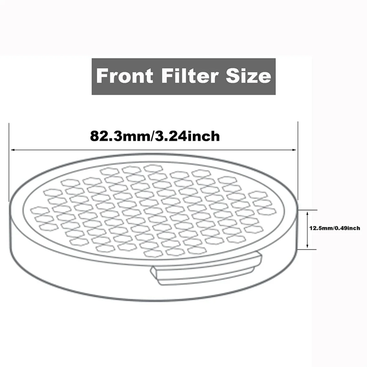 Replacement Parts HEPA Filter Compatible for Roborock H6 Robot Vacuum Cleaner Accessories