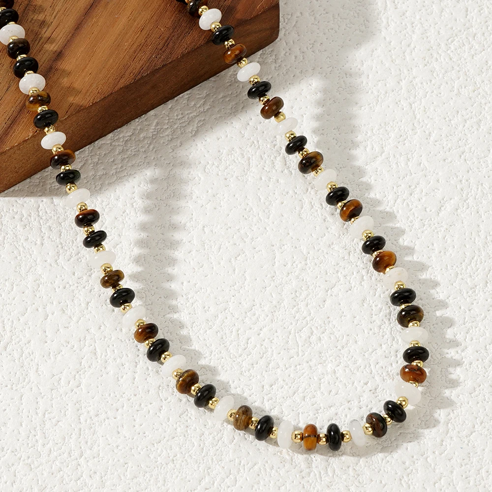 Ожерелье из бисера с медными бусинами в богемном ретро-стиле подходит для