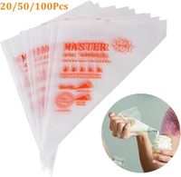 2050100pcs disposable pastry bags cake cream piping bag for cake design decorating tools kitchen baking accessories desserts