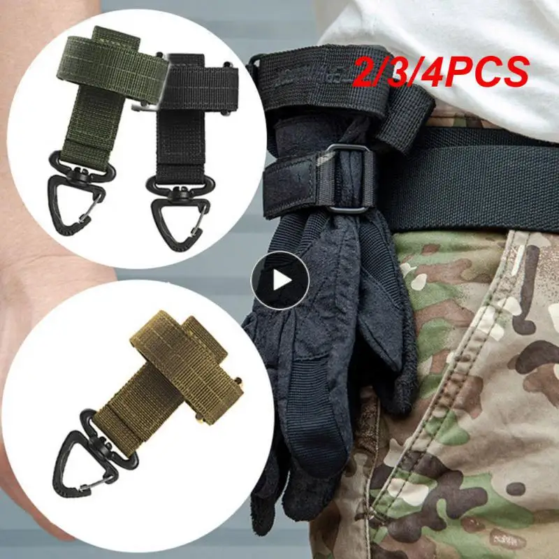 

2/3/4PCS Multi-tool Clip Keeper Pouch Belt Survival Edc Molle Webbing Gloves Rope Tactical Gear Military Molle Hook