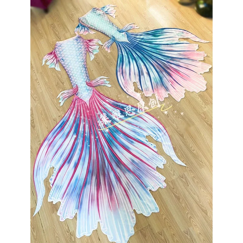 Оригинальный купальник рыба с большим хвостом 2 предмета