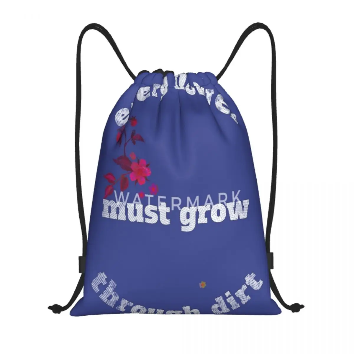 

Каждый цветок должен расти через грязевые Сумки на шнурке, рюкзак в стиле ретро с застежкой на шнурке унисекс, настраиваемый