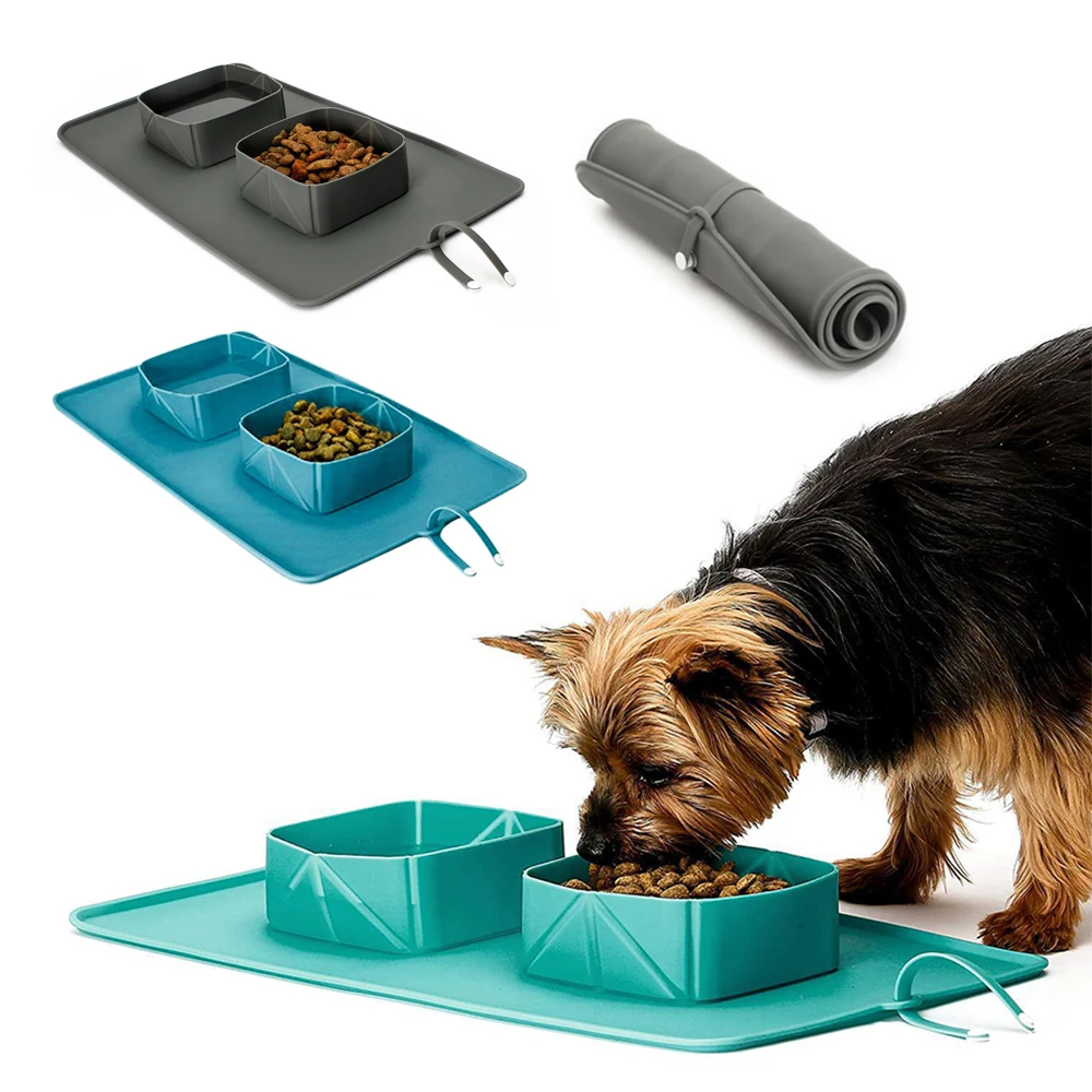 

1PC Collapsible Dog Bowls Silicone Portable Travel For Dog Water Bowl Cat Food Feeder Outdoor Camping Pet Bowl