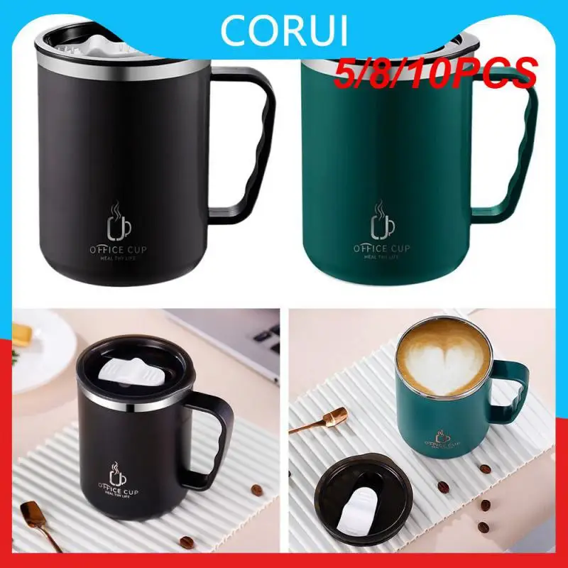 

5/8/10PCS Transparent Sealed Leak-proof Thermos Cup Food Grade Silicone Sealing Rin Thermal Mug 304 Stainless Steel Liner