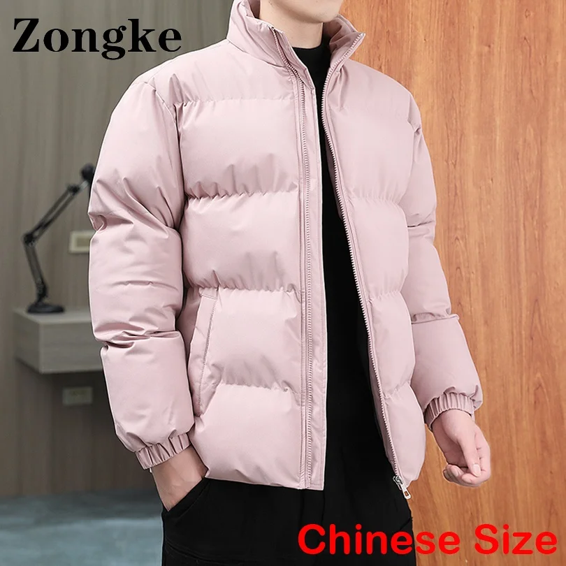

Zongke розовые куртки для мужчин зимняя Стильная парка куртка мужское теплое зимнее пальто для мужчин зимнее пальто 4XL Осень 2022 новое поступле...
