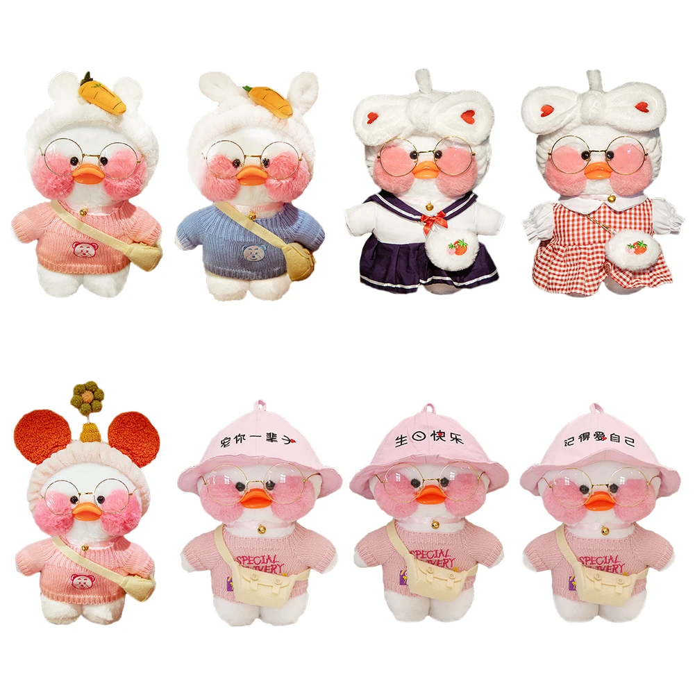 

Милая утка, плюшевые игрушки, мягкие милые Мультяшные животные, кукла, детская подушка, рождественский подарок, домашний декор