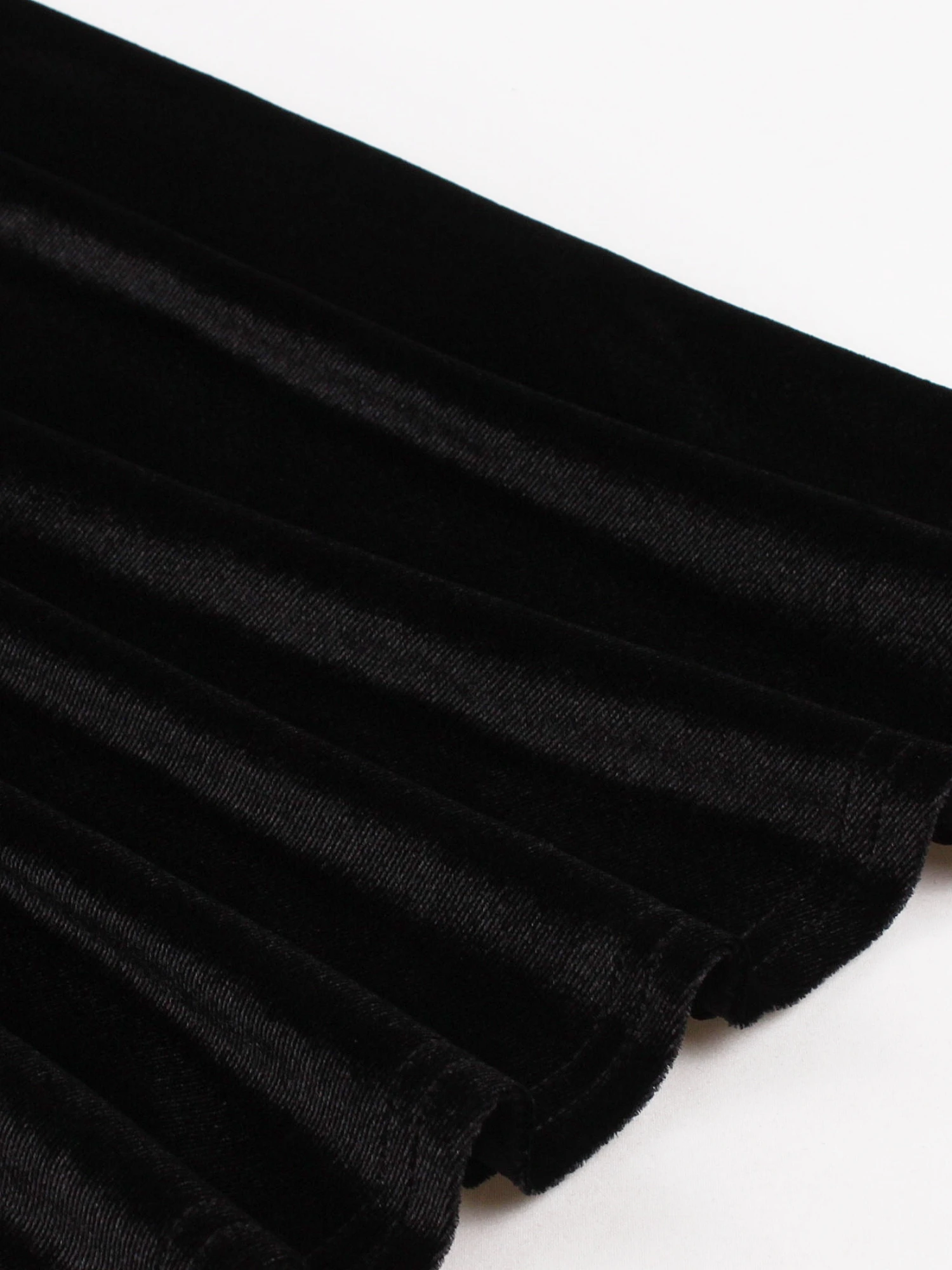 Элегантное женское однотонное черное бархатное элегантное приталенное