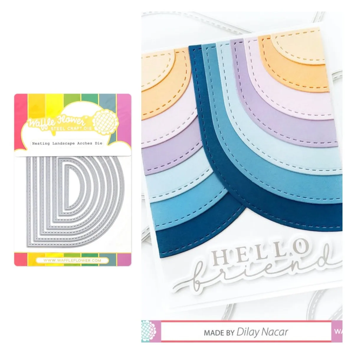 

Металлические Вырубные штампы с изображением вложенного ландшафта, украшение, шаблон для тиснения, сделай сам, поздравительная открытка ру...