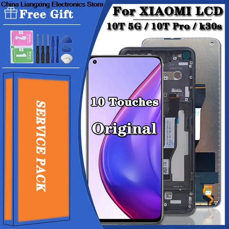 6,67 оригинальный для xiaomi mi 10t pro lcd m2007j3 цифровой телефон для xiaomi mi 10t 5g lcd redmi k30s lcd
