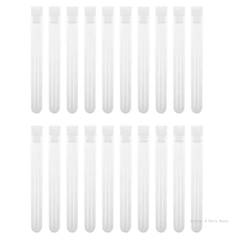 

M17F 50 шт. Профессиональные центрифужные пробирки 3x0,5 дюйма с герметичными крышками Прозрачный лабораторный тестовый пробирки