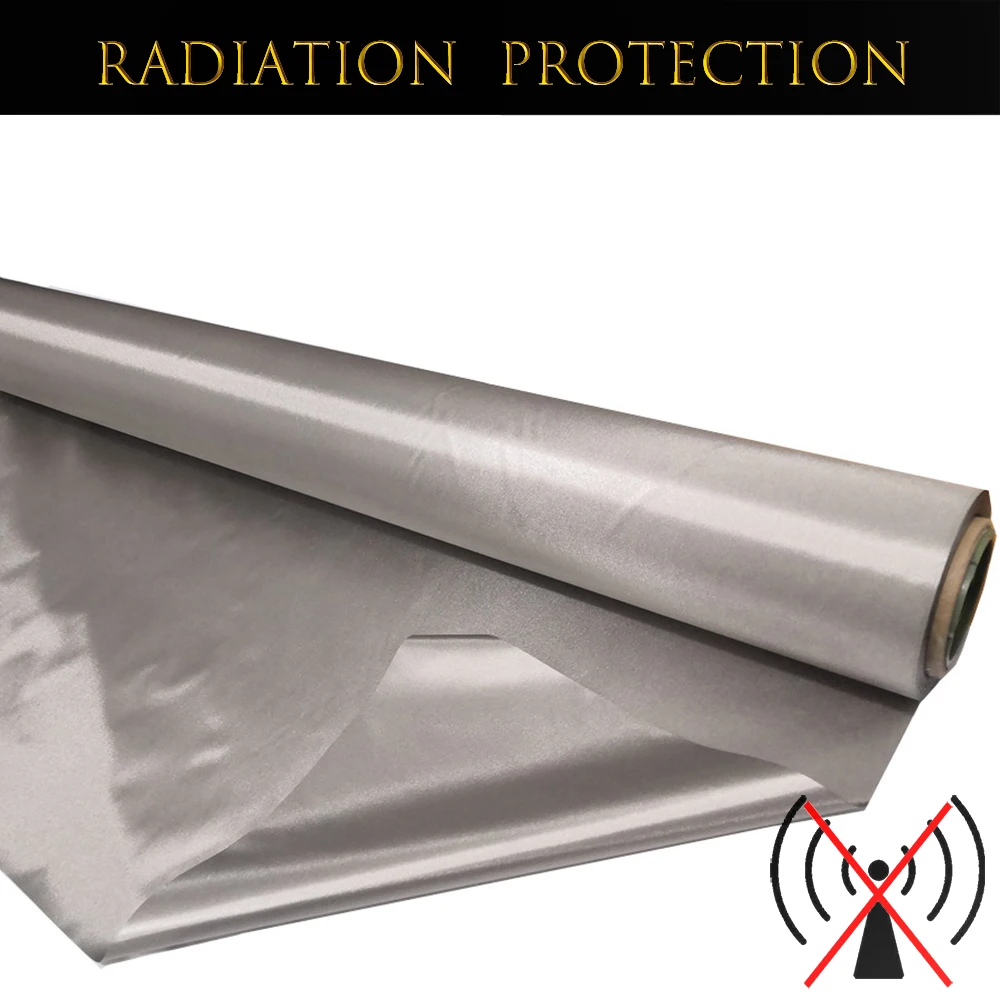 

Soft Metallic Copper Fabric Preventing Radiation Reducing EMF Protect Credit Card and Phone Account from RFID Scanning Theft