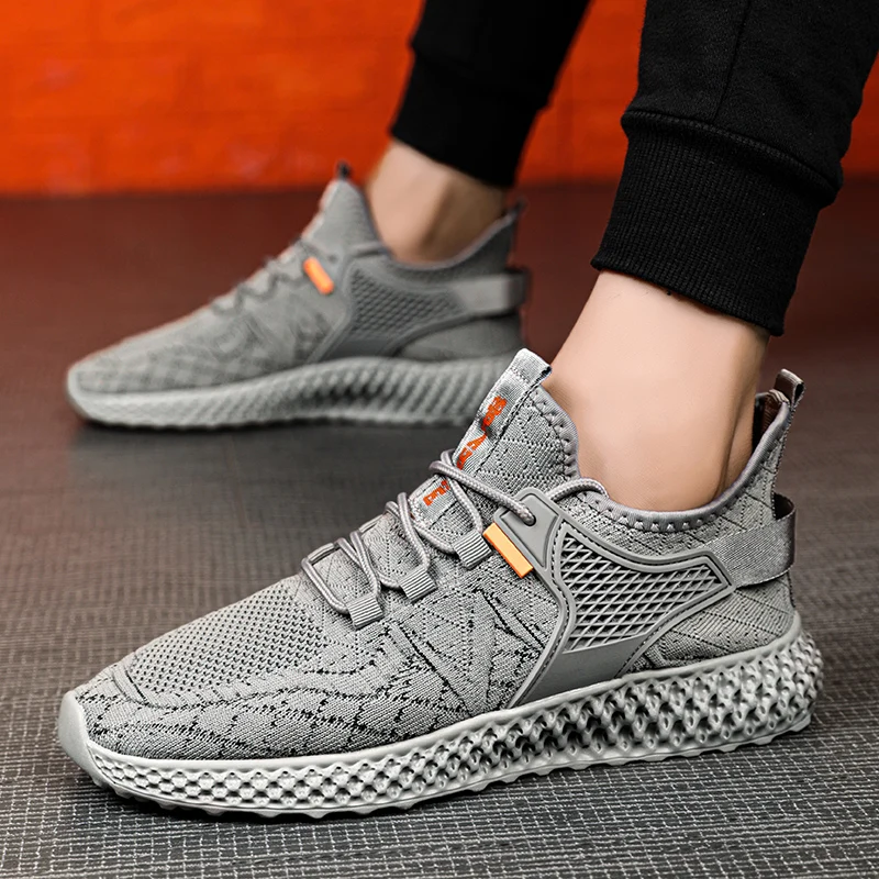 

Stylish Lightweight Running Sneakers for Men Outdoor Lace-up Tenis Masculino Big Size Jogging Male Sport Shoes Comfort Anti-skid