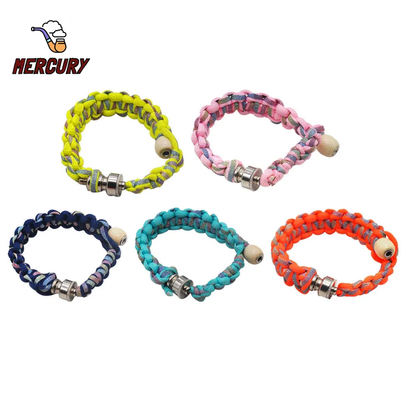 

MERCURY Hot Sale Bracelet Smoking Pipe Portable Fashion Knotted Tobacco Pipes Glow Hand Chain Girly Smoke Accesoires Gifts