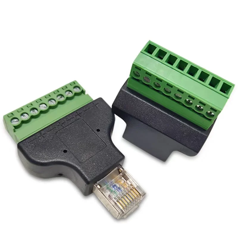 1 шт. высококачественный адаптер RJ45 для винтовых клемм разъем папа/гнездо на
