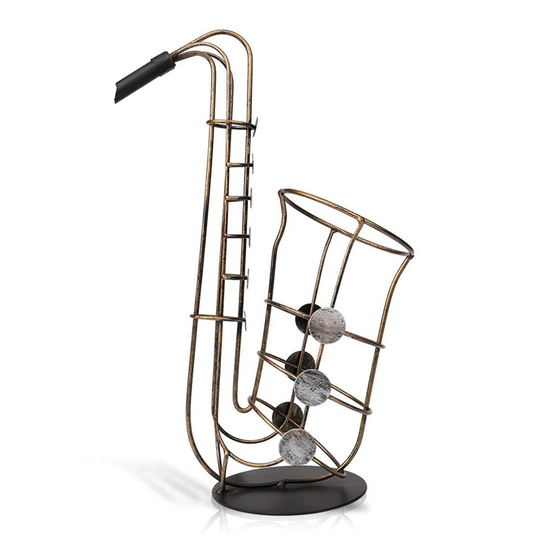

Винная стойка Bestiron Sax, креативный держатель для винных бутылок, красивая и практичная подставка для вина, прочный декор, рукоделие для кухни,...