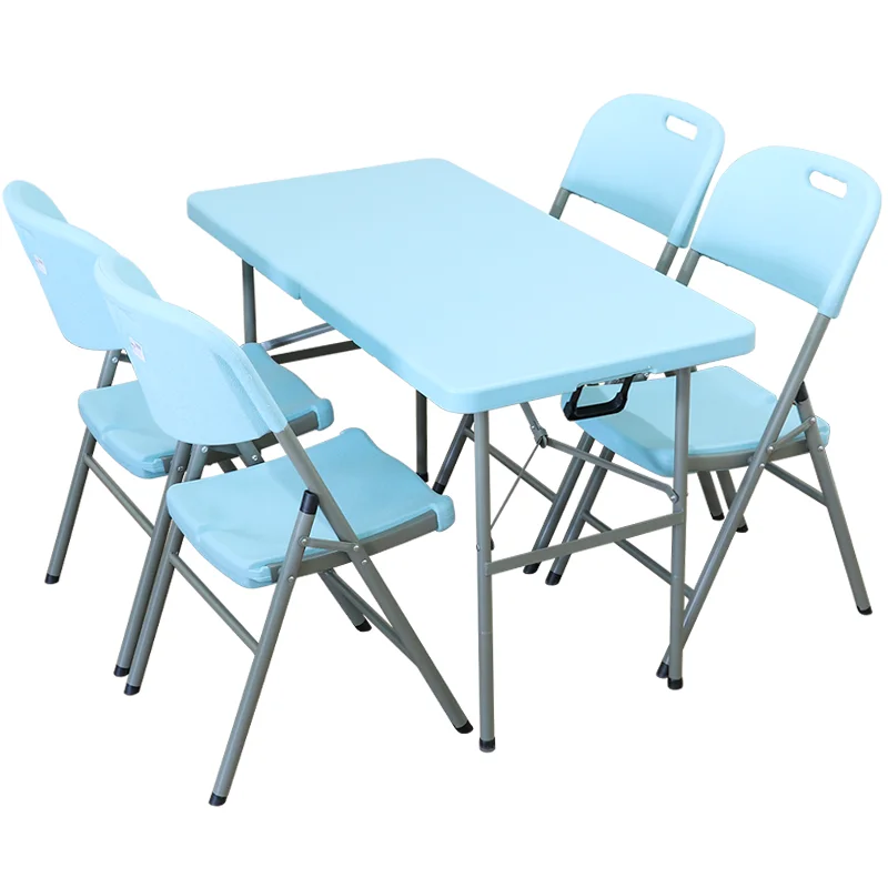 Складной стол, простой домашний обеденный стол, стол для улицы, стол для киоска и стул, Портативный Прямоугольный Обеденный стол для маленьк...