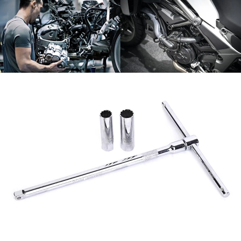 

T-Handle Universal Joint Three-stage Socket Wrench 14mm 16mm Remover