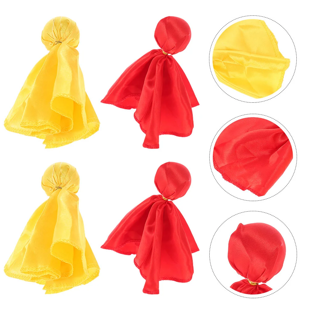 

4 Pcs Football Tossing Flags Yellow Sweat Suit Athletic Sets Official Penalty Referee Sports Red