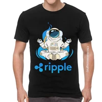 ripple xrp coin crypto t shirt mens cotton oversized printing tshirts men funny tshirt astronaut cryptocurrency tees tops