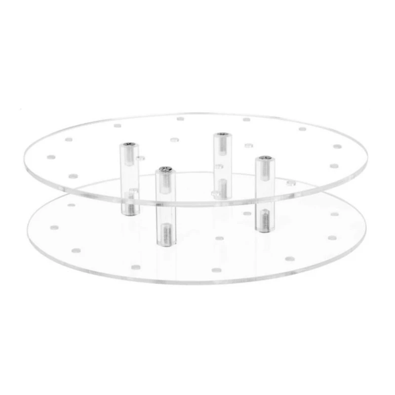 

Q1JB Transparent Acrylic Lollipop Display Rack Halloween Wedding Birthday Party Display Pluggable 16-Hole Lollipop Holder