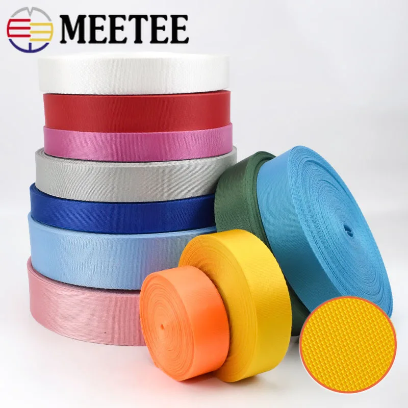 

10Meters 20-50mm Colorful Nylon Webbing Polyester Ribbon Tapes Knapsack Belt Strap Bias Binding DIY Garment Sewing Accessories