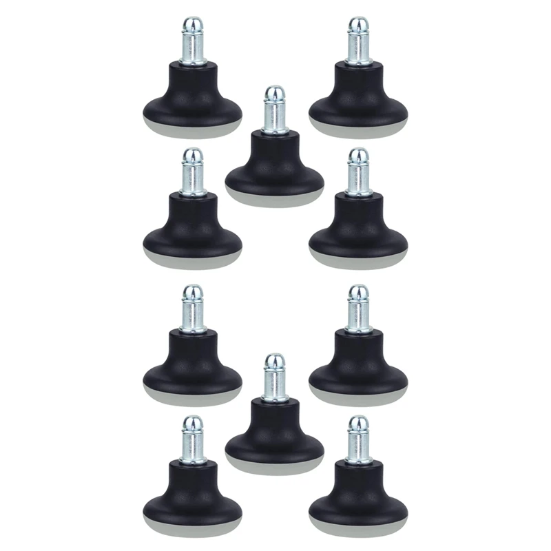10Pcs Bell Glides Replacement Office Chair Wheels Stopper Office Chair Swivel Caster Wheels, 2 Inch Stool Bell Glides