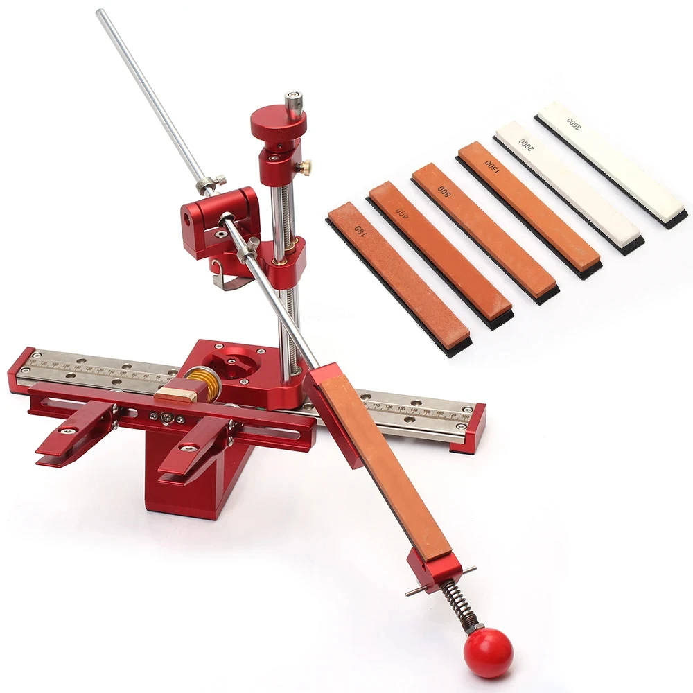 

Профессиональный Набор Для Заточки Ножей - Высококачественный Точильный Камень С Фиксированным Углом Заточки 180-3000 # Руч...