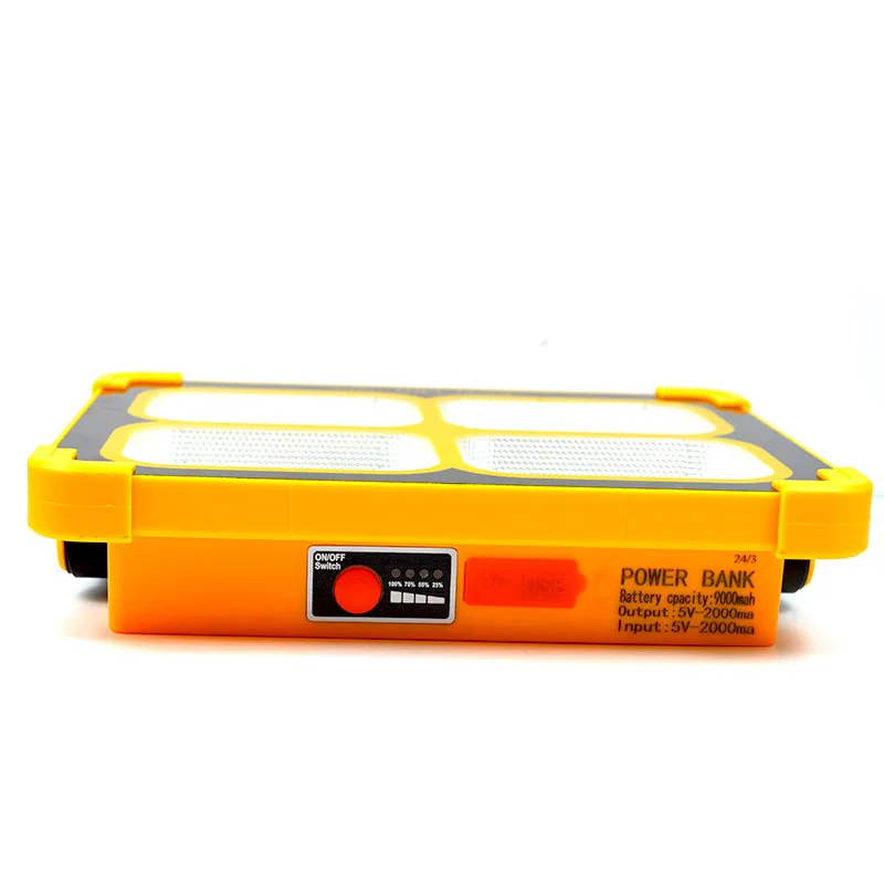 Портативный светильник с солнечной панелью 175 Вт суперъяркий 348 светодиодов