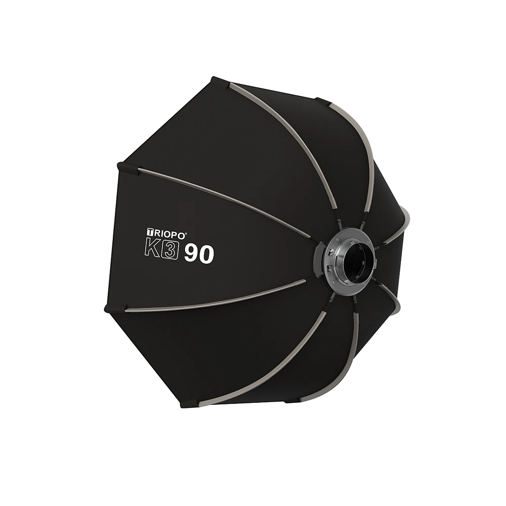 TRIOPO K3 Series 55см 65см 90см 120см Быстроустанавливаемый восьмиугольный софтбокс с креплением Bowens для светодиодного видеосвета Godox Aputure Sokani Studio (art.: 3920c890bb613) - 3920c890bb613