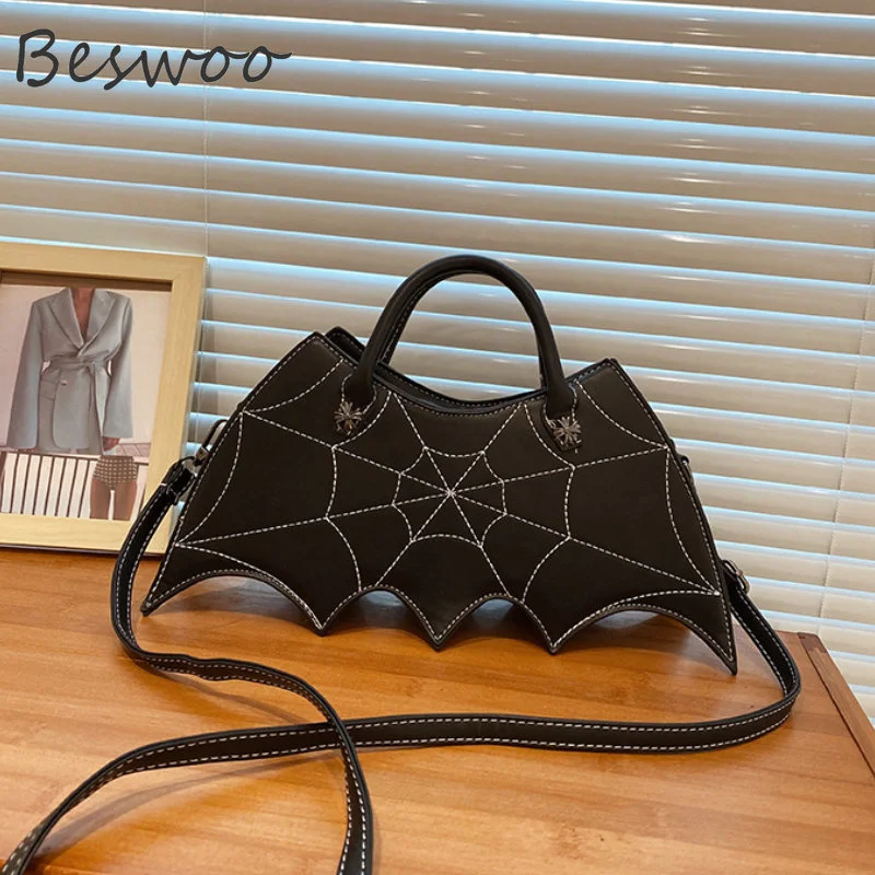 

Винтажная женская сумка, новая уличная сумка через плечо в стиле панк, сумки через плечо Y2K Спайс для девушек, сумки летучая мышь, темный стильный дизайн, сумки для девушек в стиле 1920-х годов