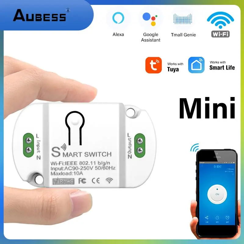 

Smart Life Smart Switch Wifi 10a Breaker Module Tuya Mini Wireless Switches Work With Alexa Google Home Smart Home Timer