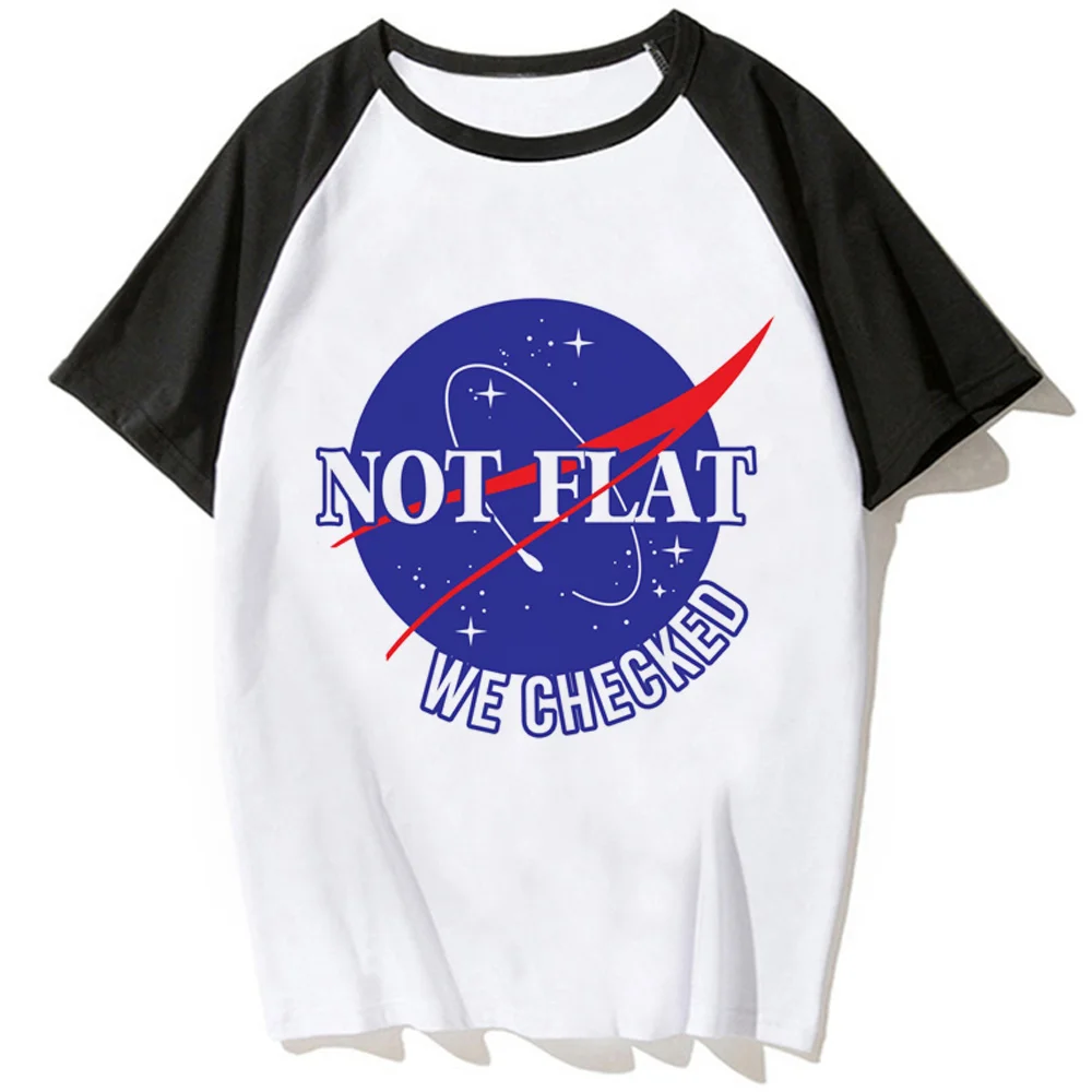 

Not Flat We Checked t-shirts women Japanese tshirt girl graphic manga clothes