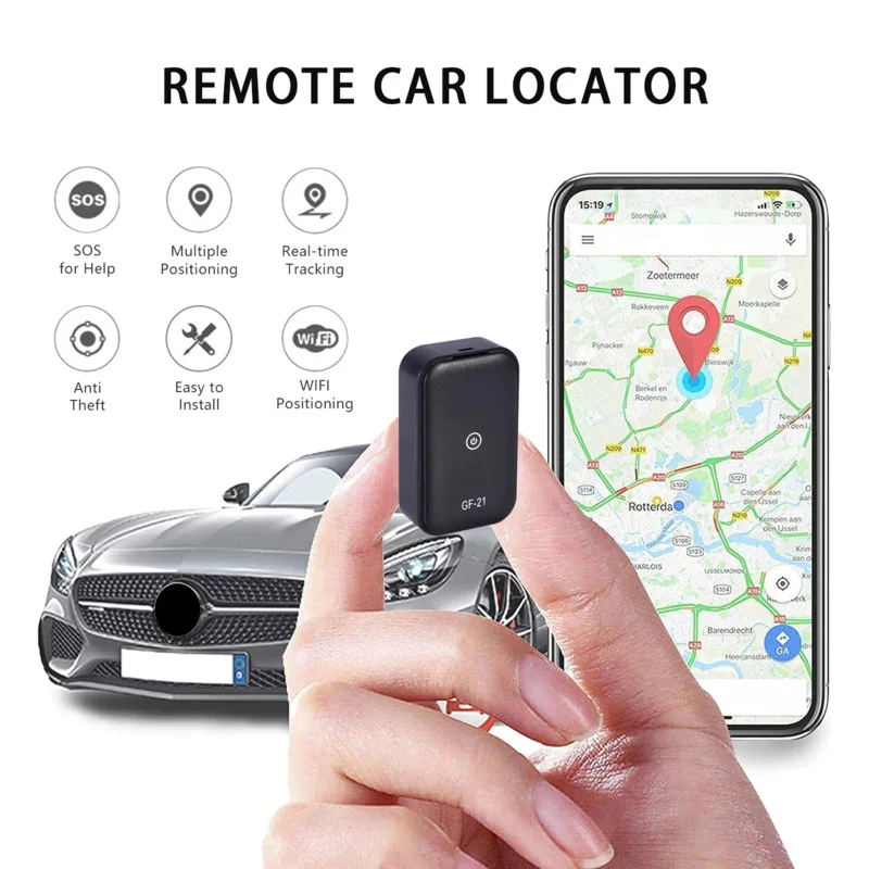 Фото Новый маленький GPS-локатор GF21 для автомобилей Точное позиционирование Защита безопасности автомобиля Большой радиус действия Мобильный телефон можно просматривать удаленно №1