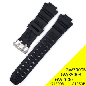 PU Waterproof Watchband For Casio G shock GW2000/GW3000B/GW35 00B  Watchband G1200B G1250B Band Sport Watch Accessories Bracelet