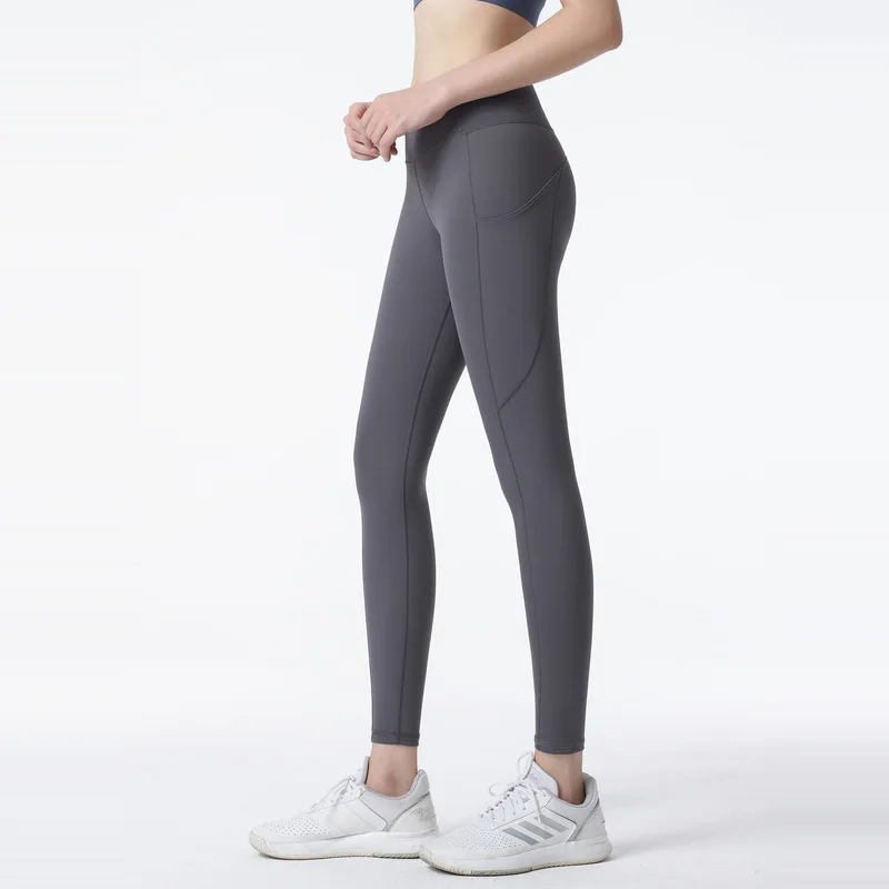 2023 New Nude Yoga Pants Women's High Waist and Hip Lift Outwear Fitness Pants Tight Running Training Sports Pants