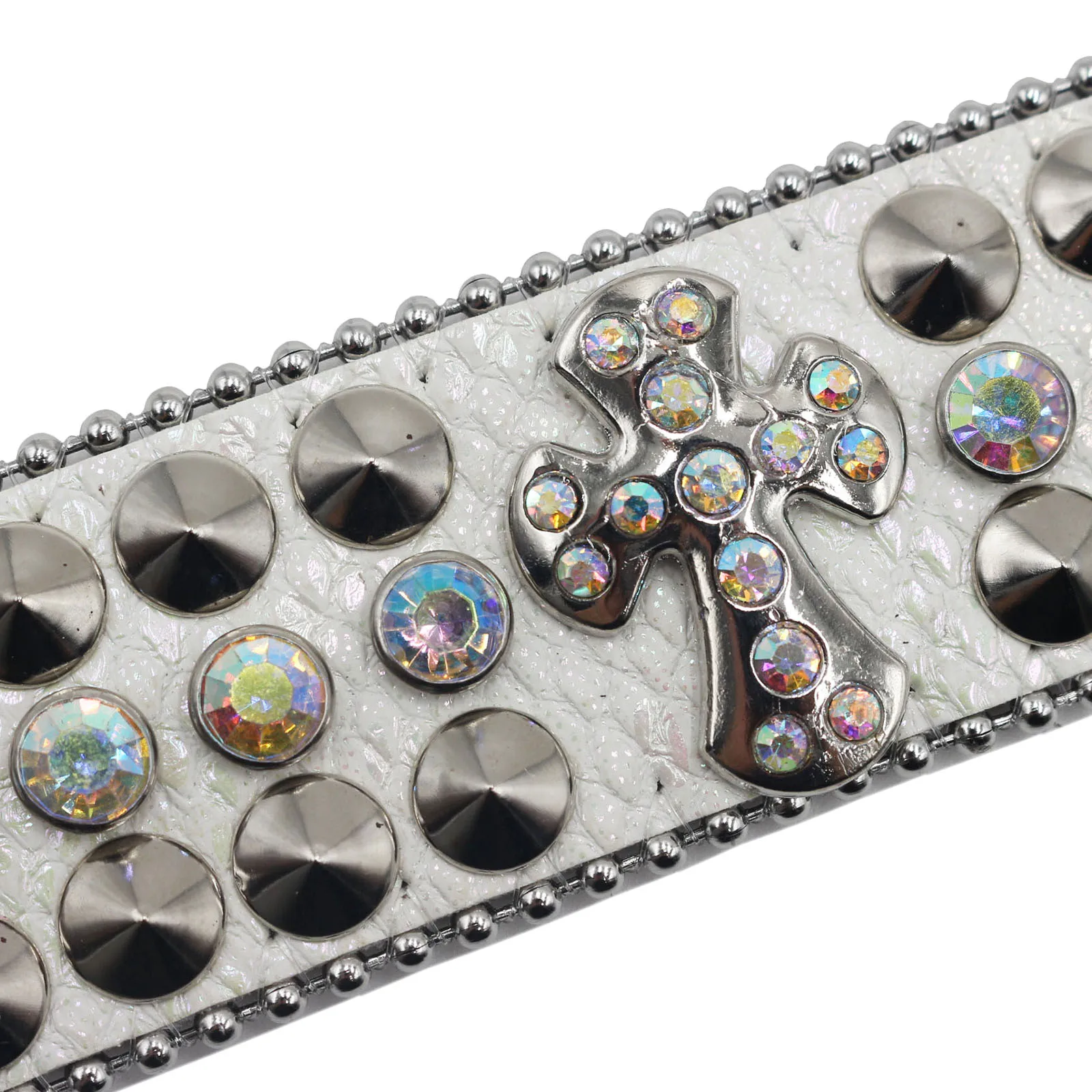 Мужской кожаный браслет с заклепками в стиле панк y2k