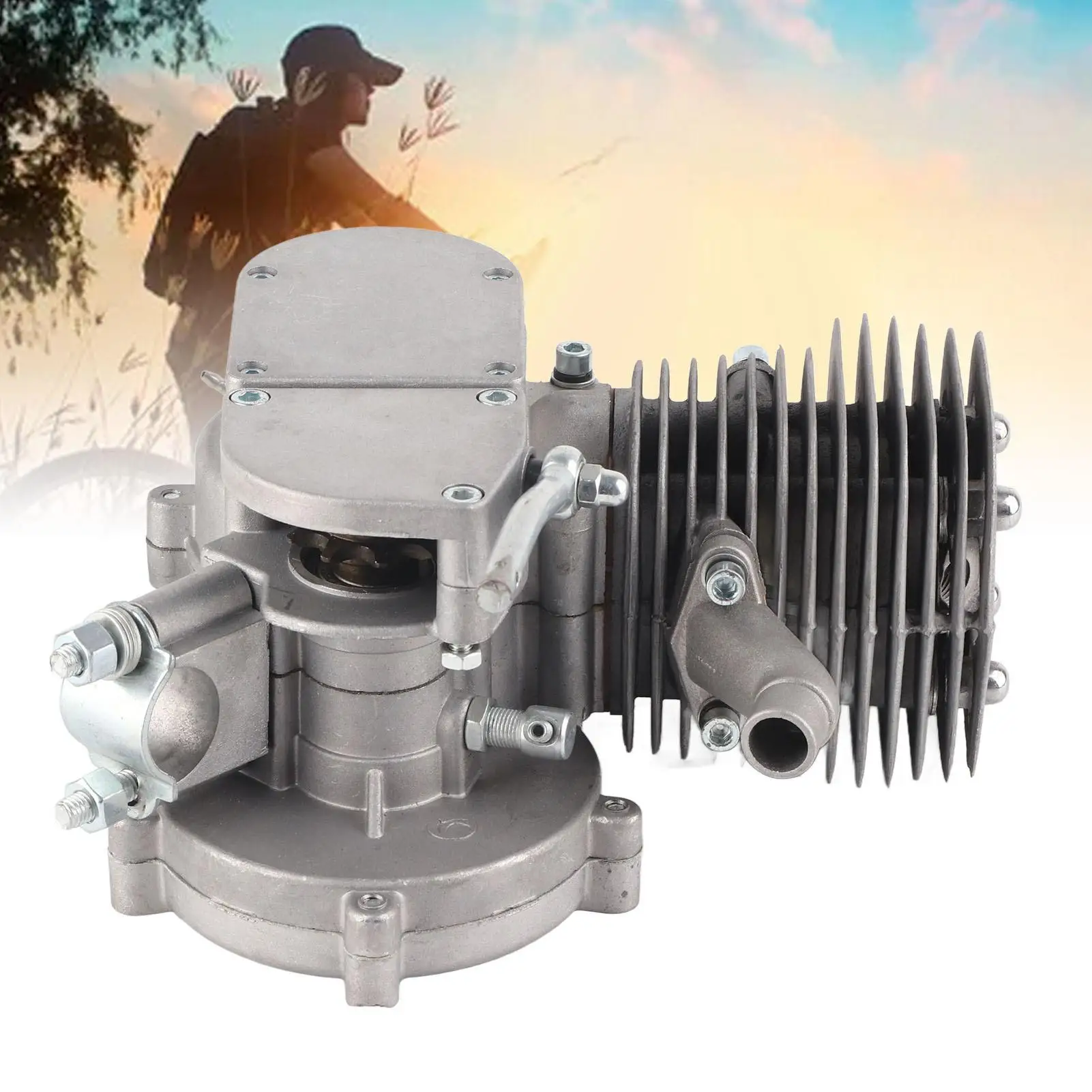 2-тактный бензиновый двигатель для электровелосипеда